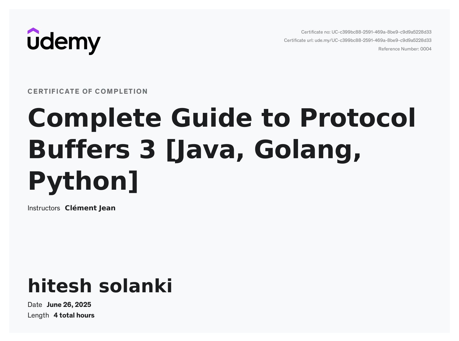 Complete Guide to Protocol Buffers 3 [Java, Golang, Python]