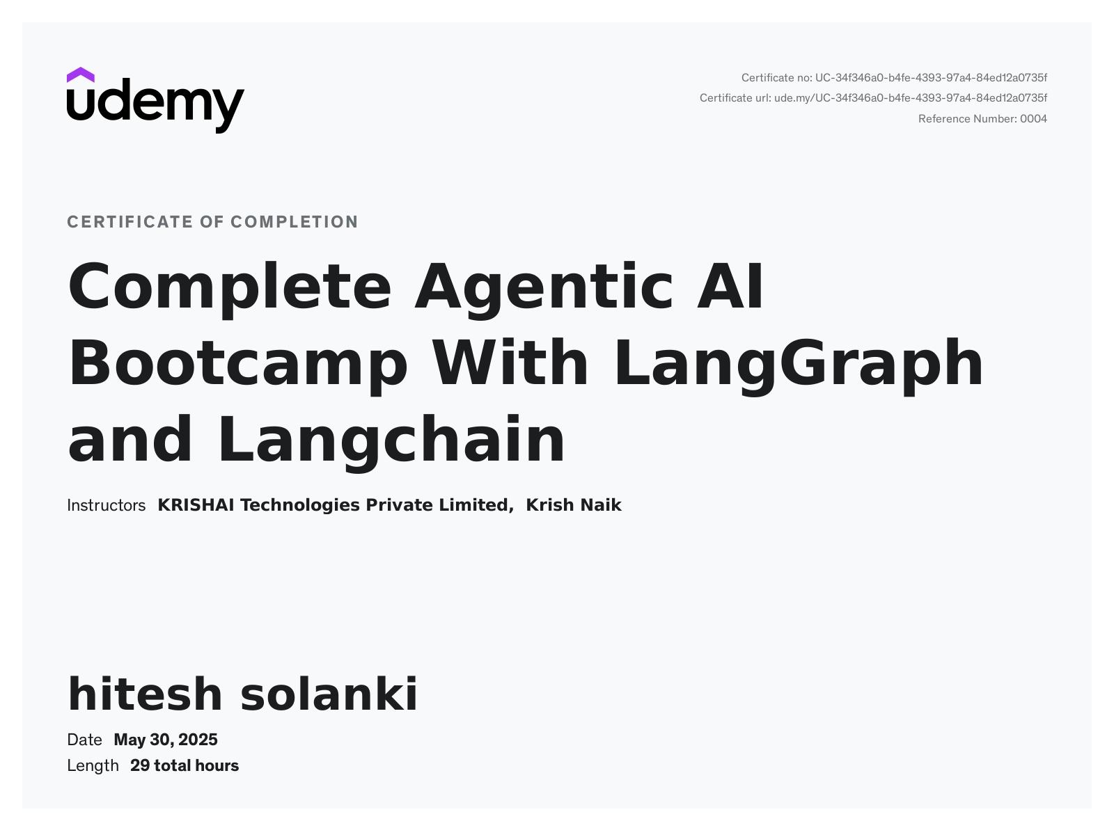 Complete Agentic AI Bootcamp With LangGraph and Langchain