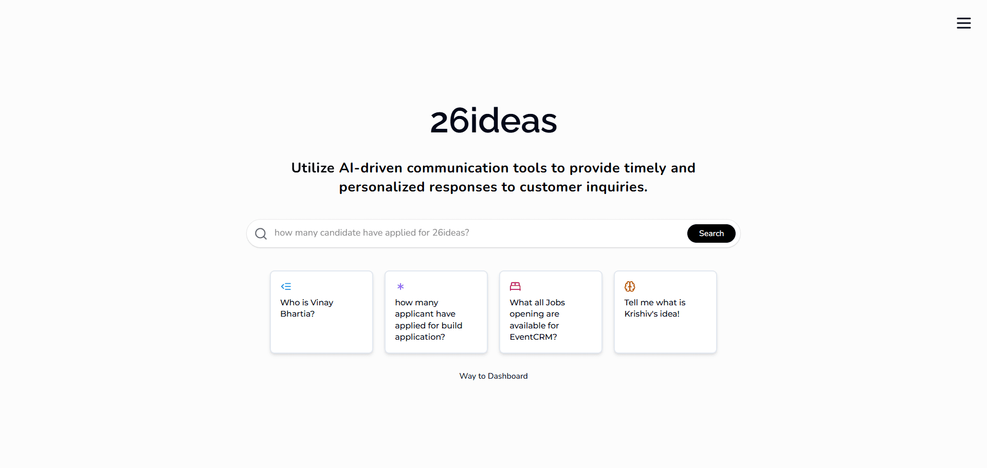 AI-CRM Platform - 26ideas