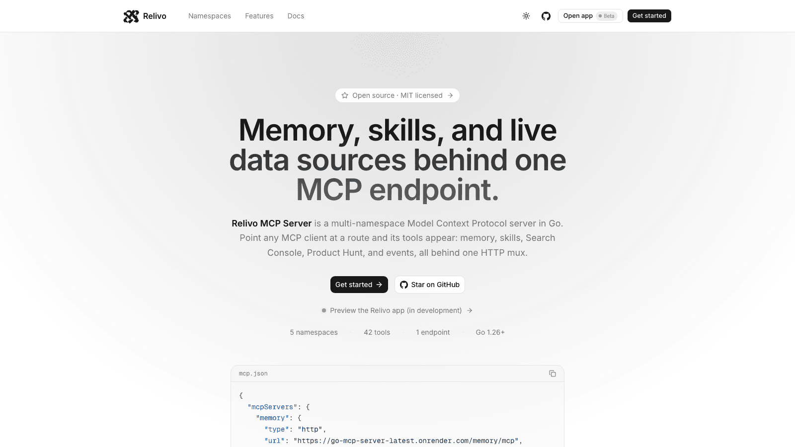 Relivo MCP Server