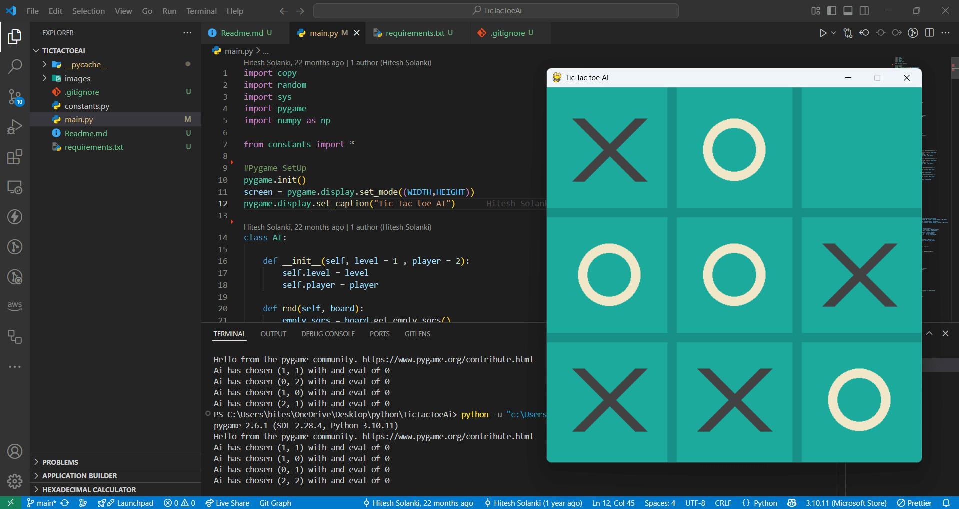 🎮 Tic Tac Toe AI